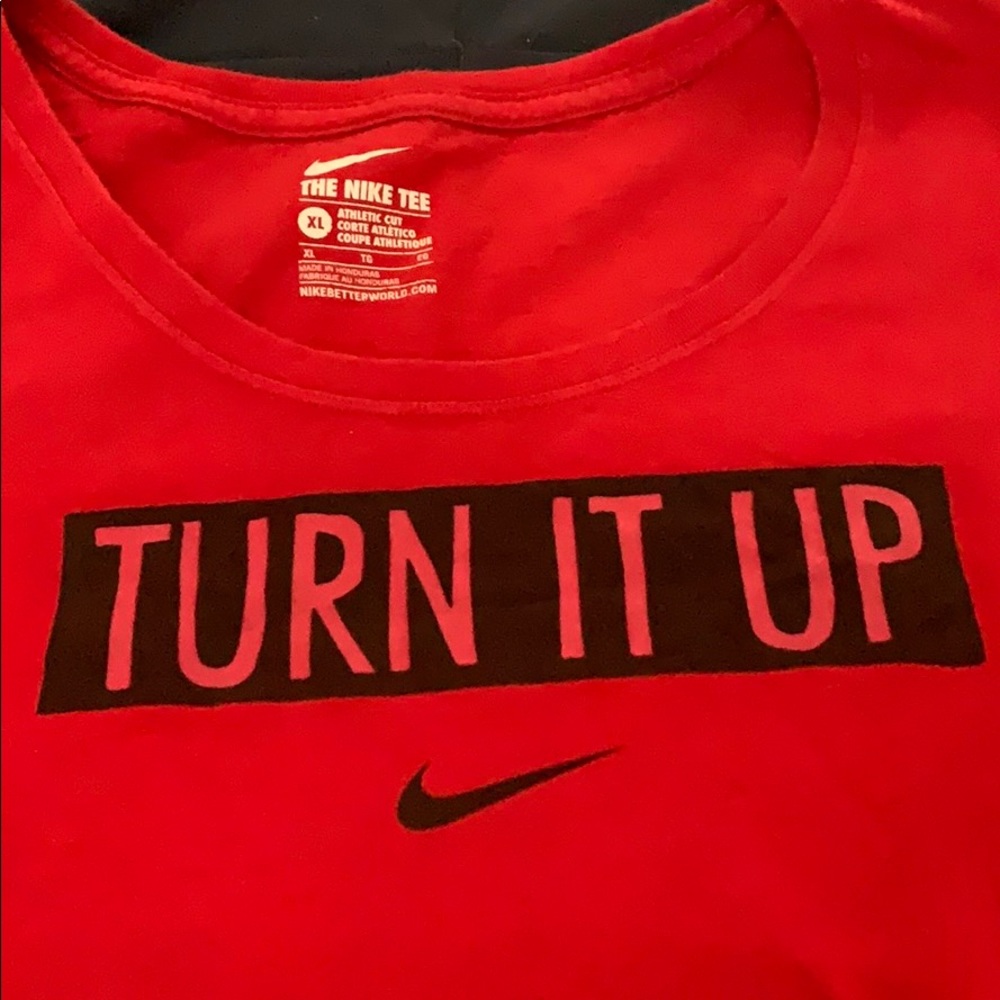 Red Nike short sleeve t shirt size XL